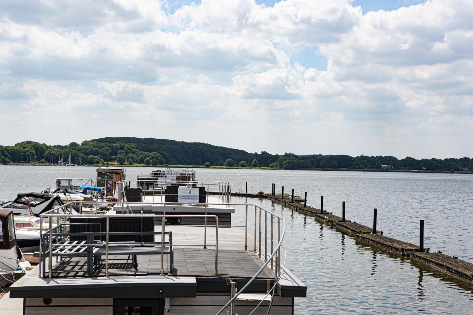 Ostsee Hausboot Schleswig Ostseeblick 1 Vila Exterior foto